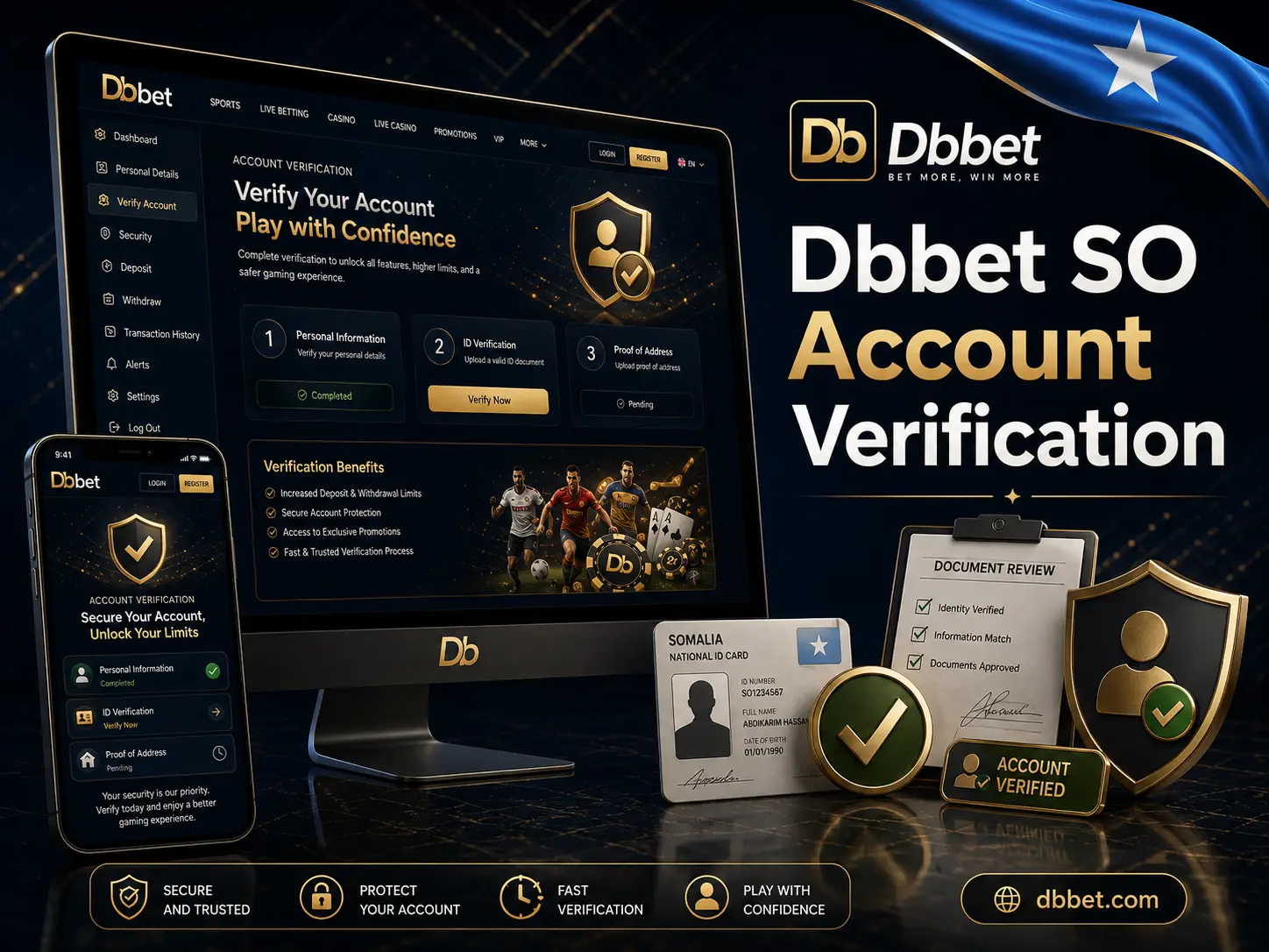 Account Verification dbbet SO