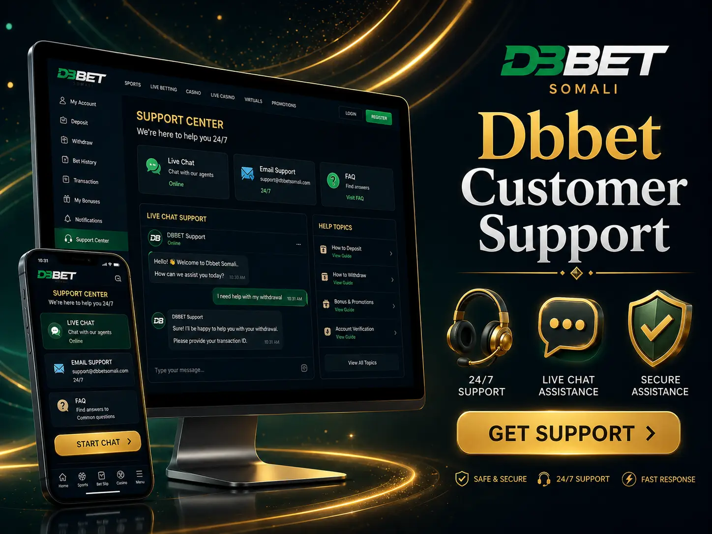 Customer Support Dbbet