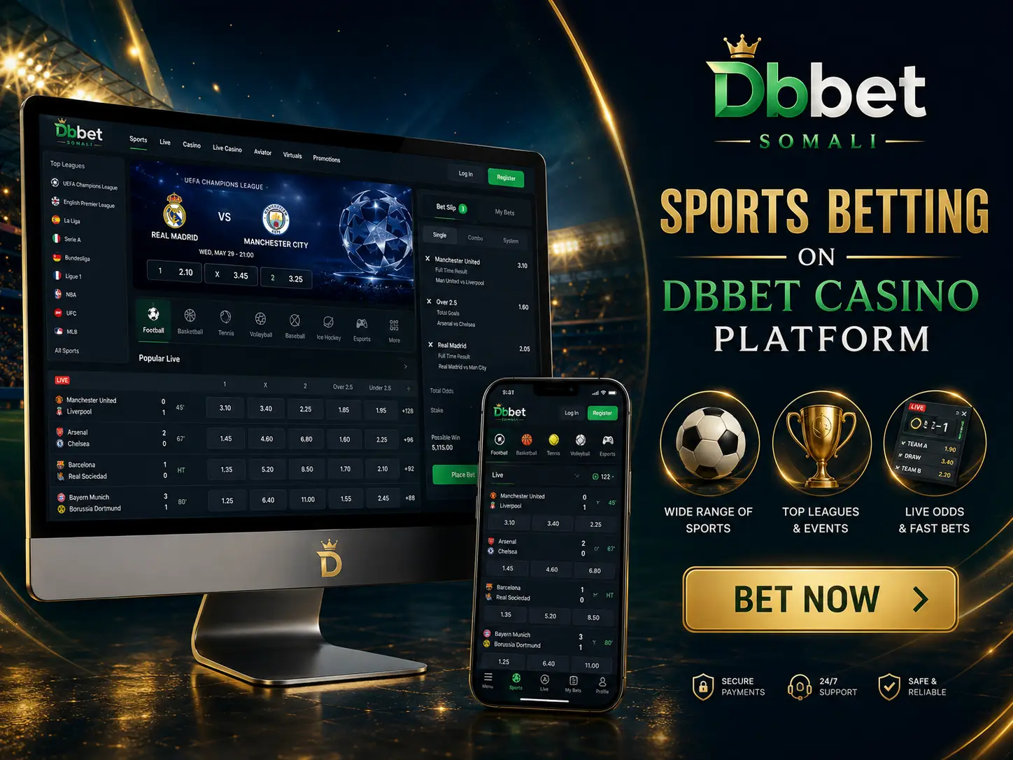 DBbet Casino Betting Section